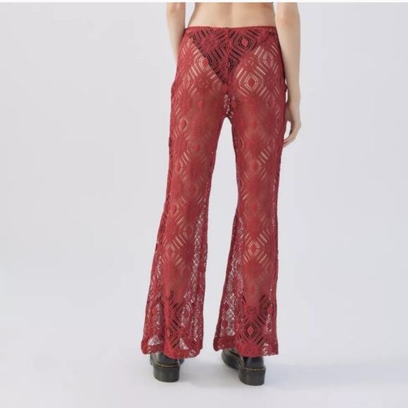 Urban outfitters Tasha Sheer Lace Flare Pants - Picture 6 of 10